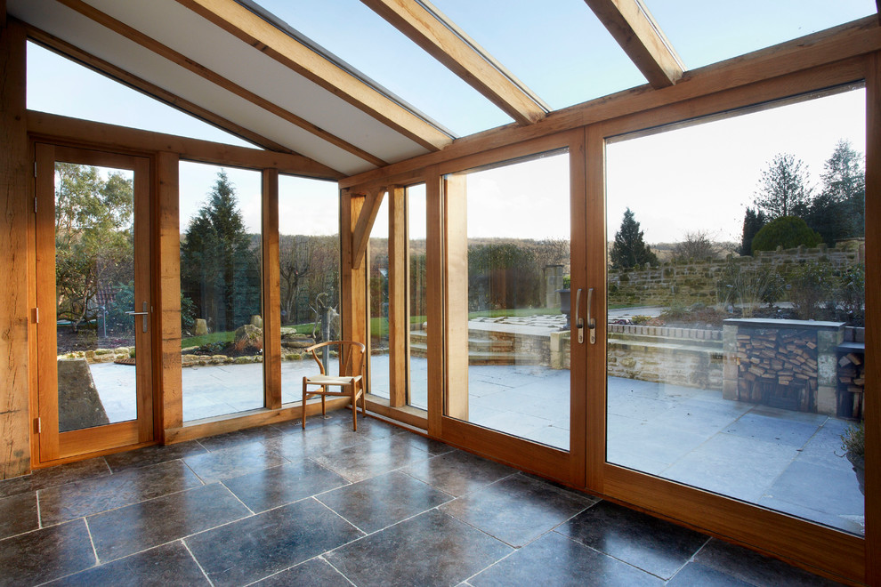 Photo of a medium sized traditional conservatory in Wiltshire.