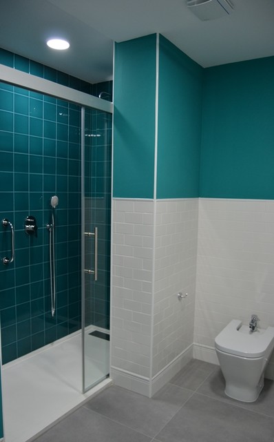 Baño verde esmeralda - Transitional - Bathroom - Valencia - by SJLL  arquitectura | Houzz