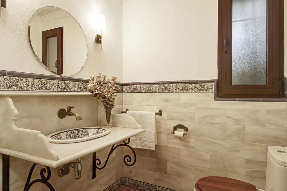 Inspiration for a mediterranean bathroom remodel in Other