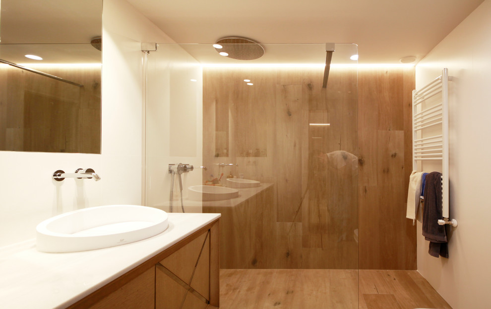Источник вдохновения для домашнего уюта: ванная комната среднего размера в скандинавском стиле