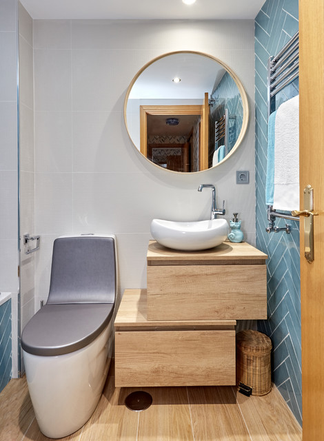 Una Vivienda: Dos Baños Diferentes - Ecléctico - Cuarto de baño - Madrid -  de ILC Interiorismo Low Cost | Houzz