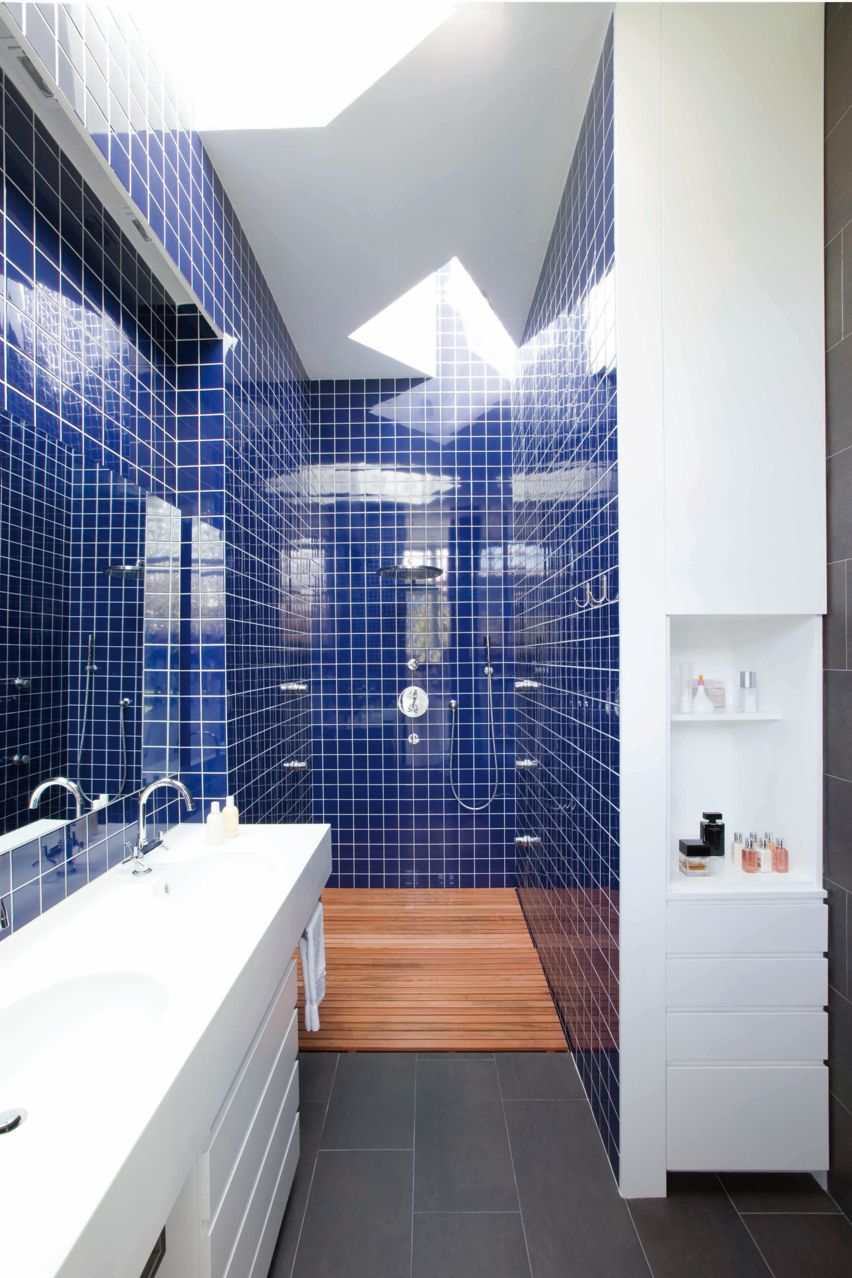 Fotos de baños | Diseños de baños con baldosas y/o azulejos azules -  Noviembre 2022 | Houzz ES