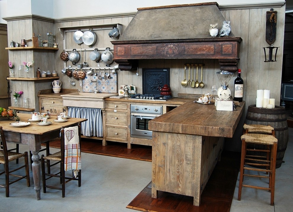 This is an example of a rural kitchen in Other.