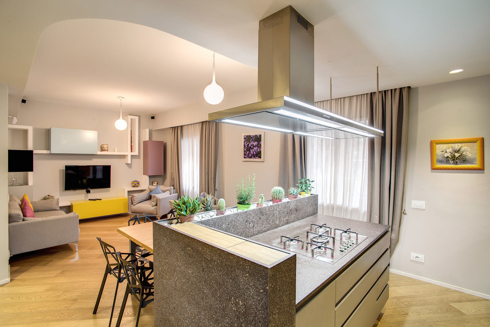 Contemporary kitchen in Rome.