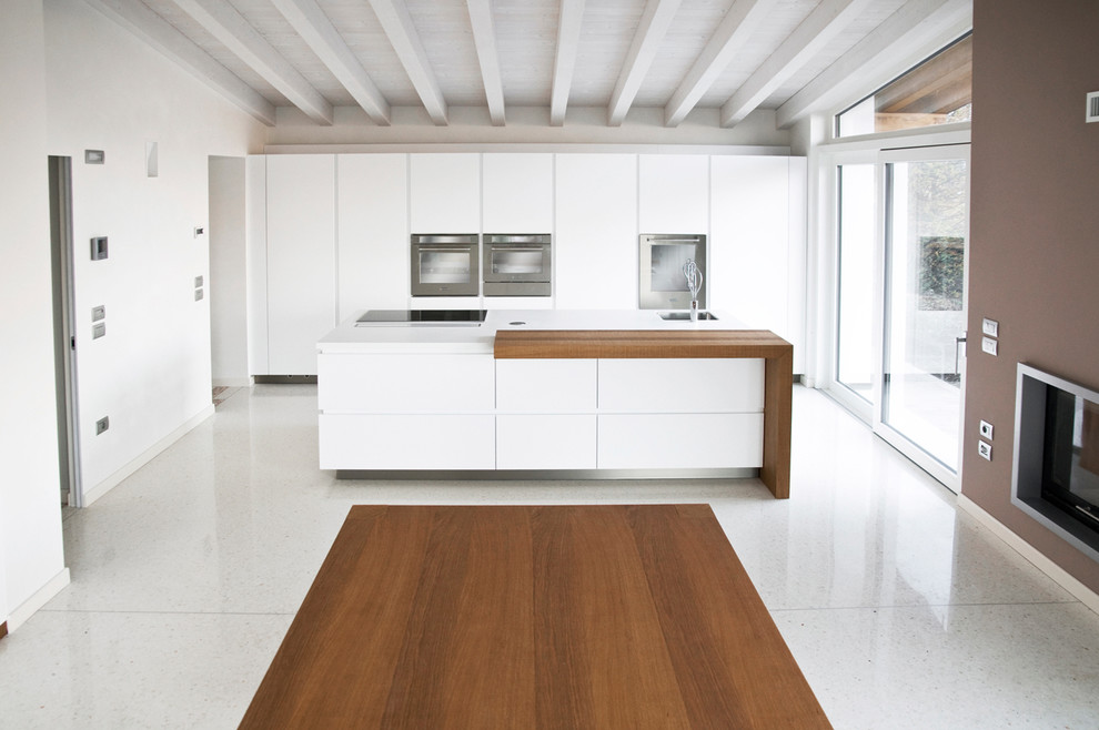 This is an example of a contemporary kitchen in Venice.