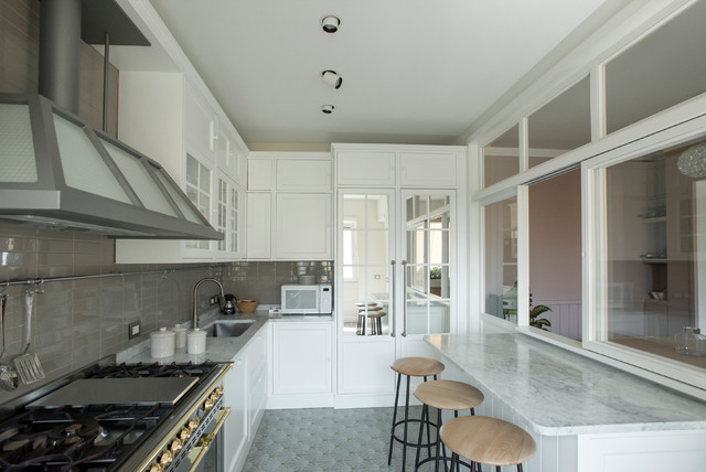 Cucina Cucina Abitabile Con Vetrata Contemporary Kitchen Rome By 02a Studio Architettura Design Houzz Uk