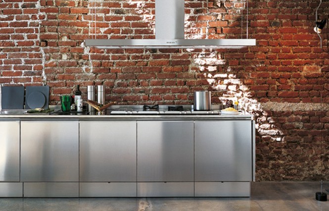 This is an example of an urban kitchen in Turin.