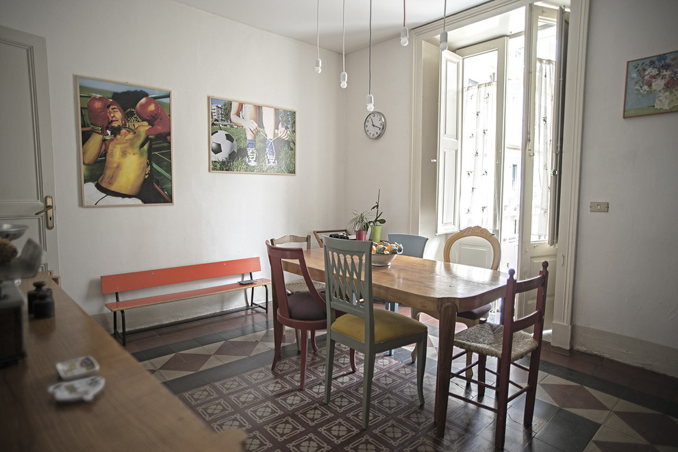 Design ideas for an eclectic dining room in Catania-Palermo.
