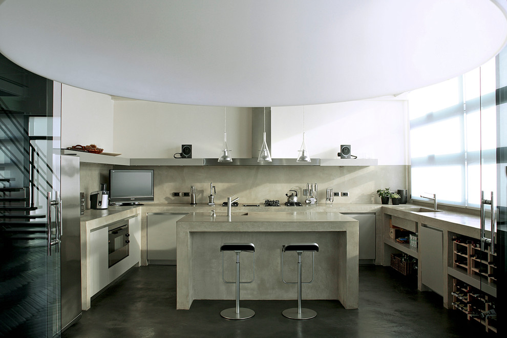 Immagine di una cucina minimal