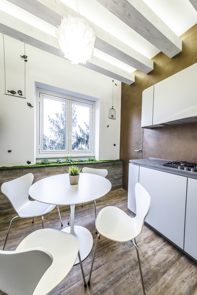 Photo of a contemporary kitchen in Rome.