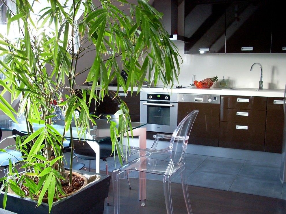 Appartement esprit loft Modern Kitchen Other by Agence BFB