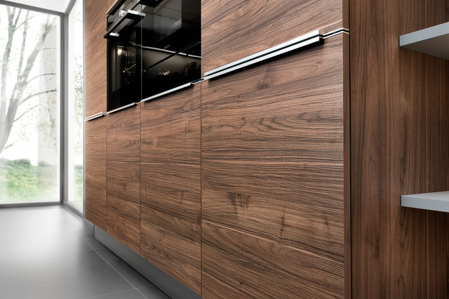 Cuisine Blanc Laque Et Bois Modern Kuche Lyon Von Nolte Kuchen Houzz