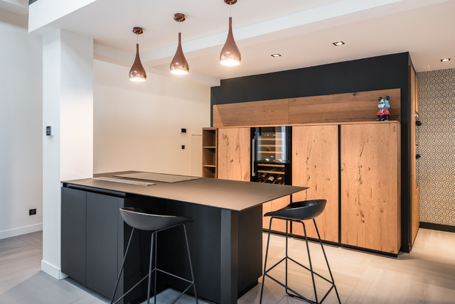 Cuisine Loft Villeurbanne Contemporain Cuisine Lyon Par Les Cuisines D Arno