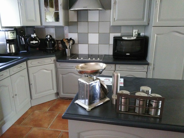 Cuisine relookée avant/après - Classique Chic - Cuisine - Rennes - par