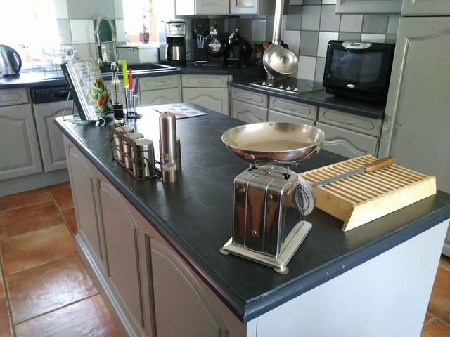 Cuisine relookée avant/après - Classique Chic - Cuisine - Rennes - par