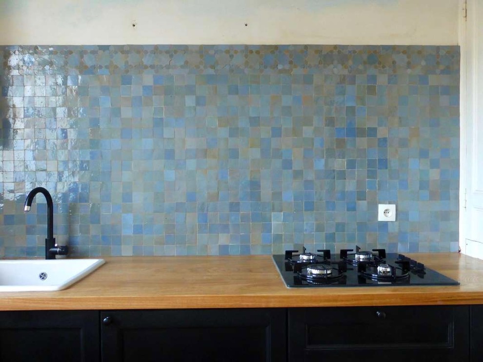 Credence Cuisine Bleu : 1001 Idees Credence Carrelage Une Mosaique De