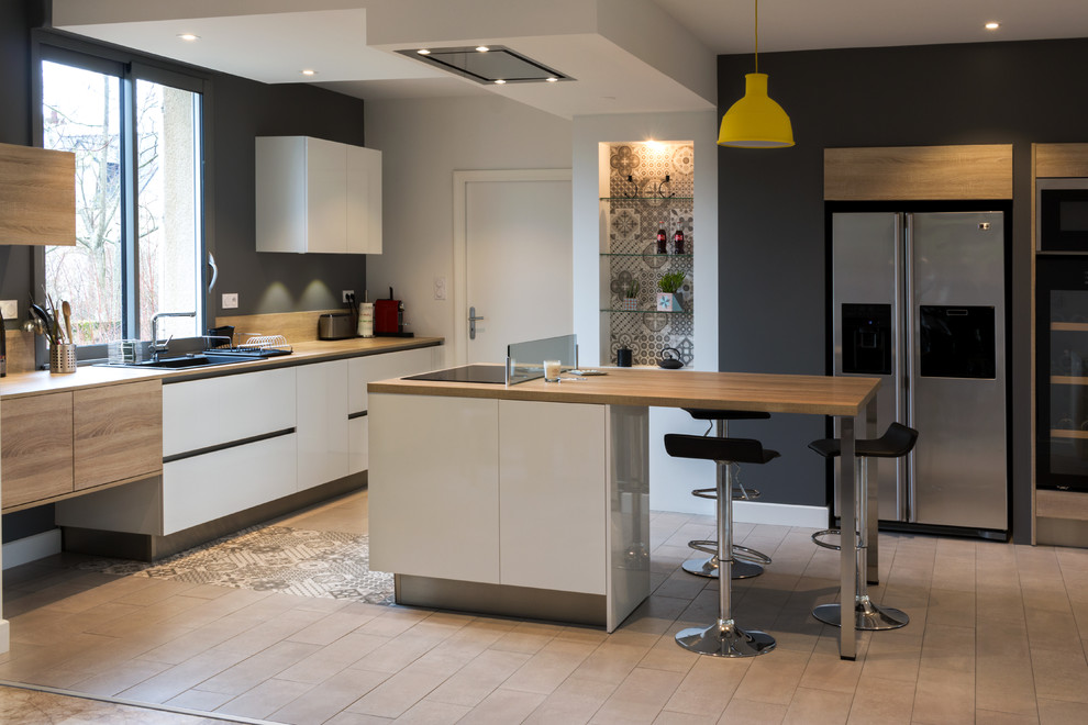 RÉALISATION CLIENT - Contemporary - Kitchen - Angers - by ARTHUR BONNET ...