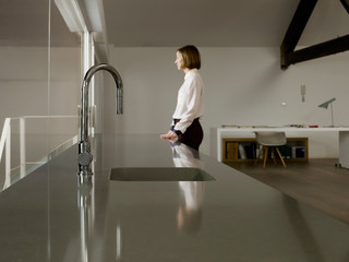 Silestone By Cosentino Cuve Integrity Cuisine Modele Due S Coloris Altair Modern Kitchen Paris By Cosentino France