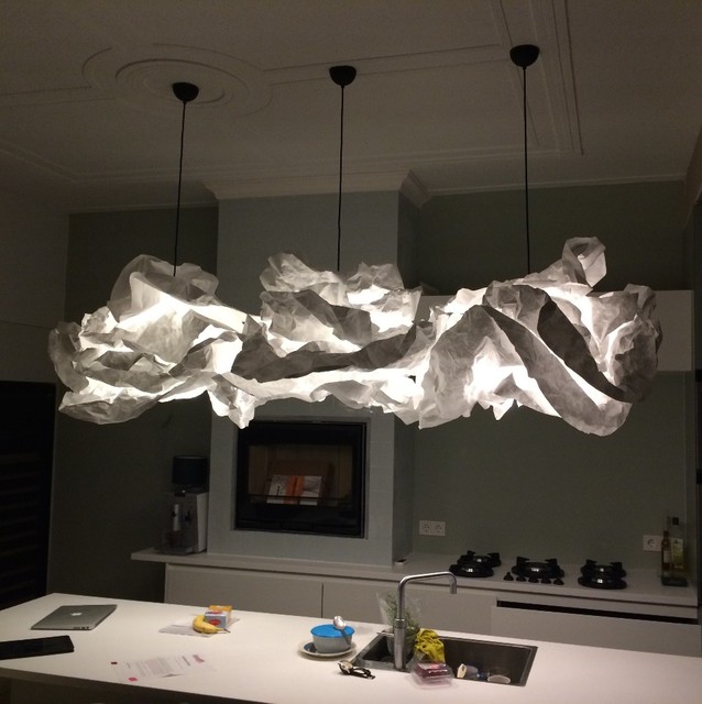 Suspension, Cloud-Nuage, blanc, Ø90cm - PROPLAMP - Contemporary - Kitchen -  Paris - by Nedgis | Houzz
