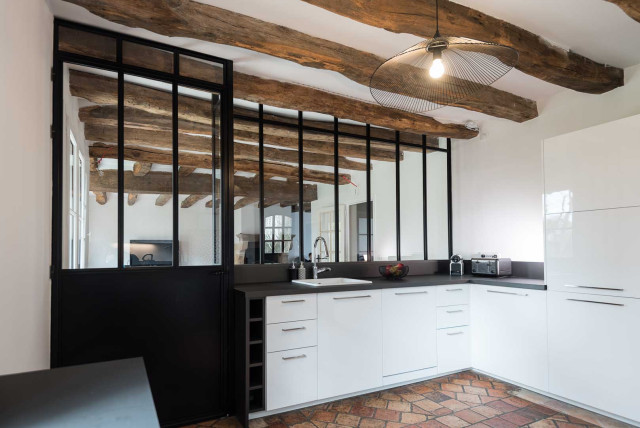 Verrière Cloison Cuisine - Industriel - Cuisine - Rennes - par Verrière ...