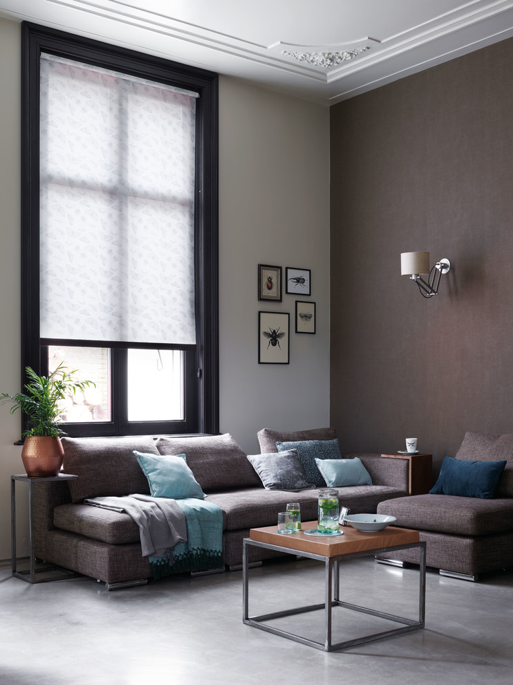 Living room - transitional living room idea in Copenhagen