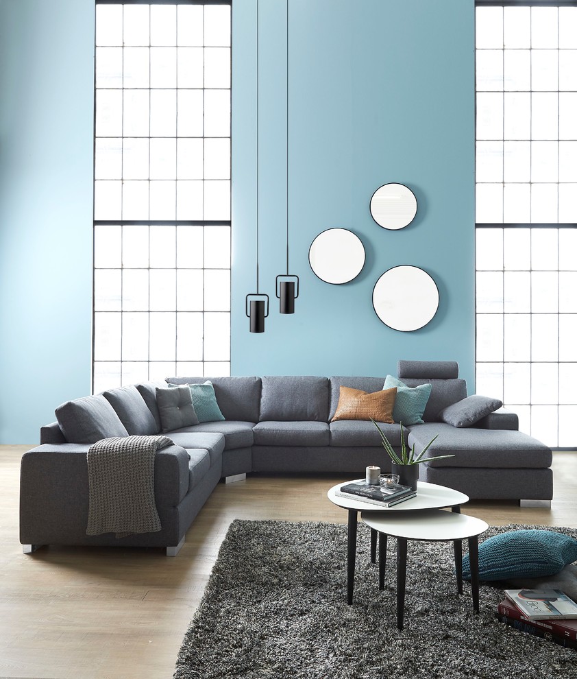 Inspiration for a scandinavian living room remodel in Esbjerg