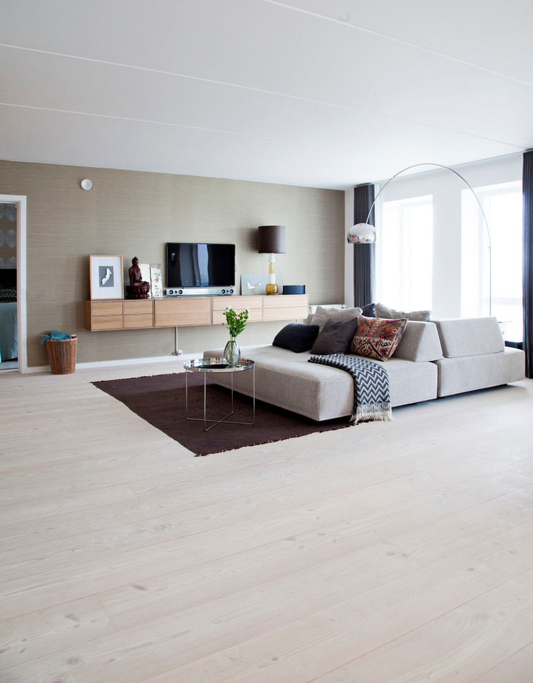 Inspiration for a modern living room in Copenhagen.