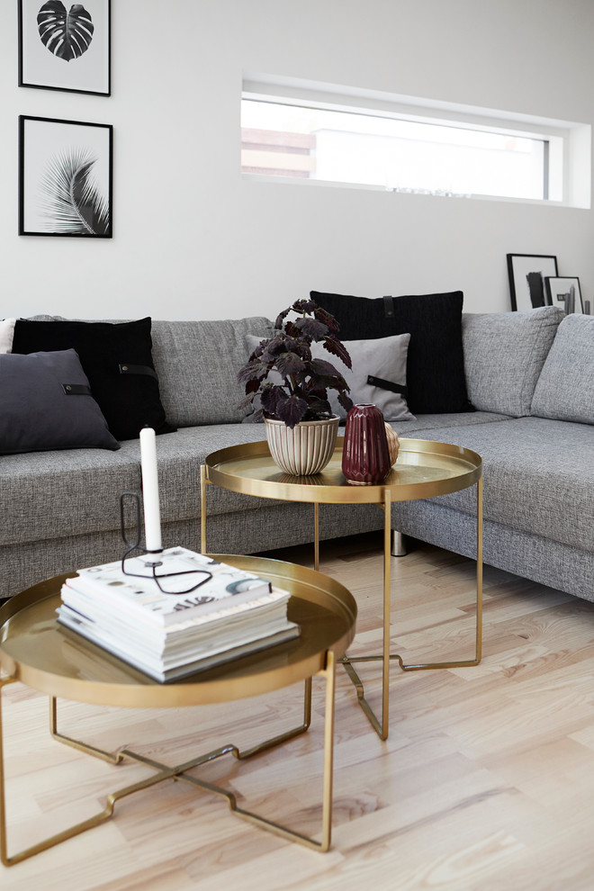 Design ideas for a scandi living room in Wiltshire.
