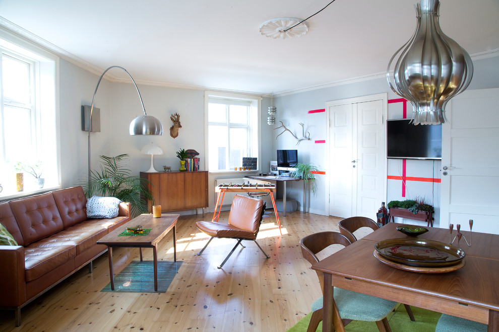 This is an example of a scandi living room in Copenhagen.