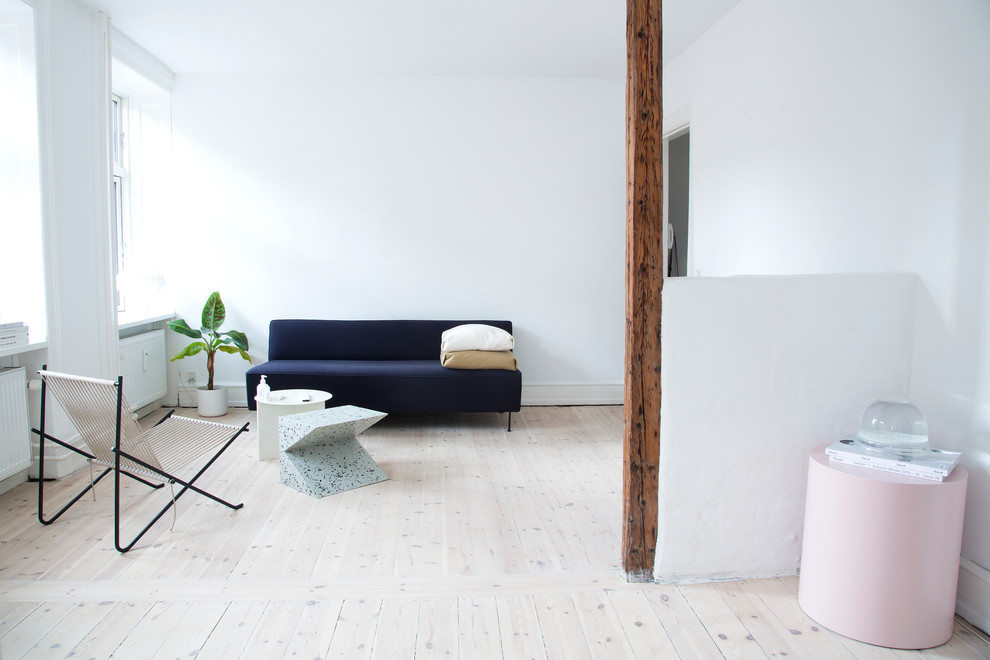 Living room - scandinavian living room idea in Copenhagen