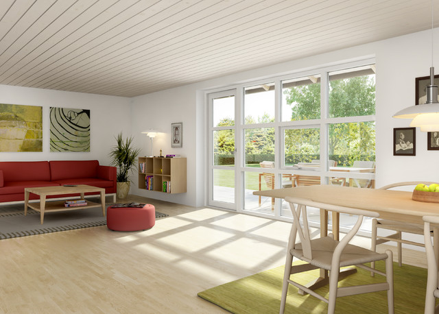 Outline vinduer - terrassedørparti - Scandinavian - Living Room - Aalborg -  by Outline Vinduer | Houzz IE