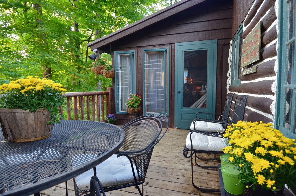 1934 Lake Mohawk NJ Log Cabin Rustic Deck New York by Sarasota