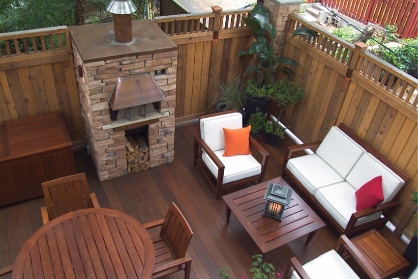 This is an example of a contemporary terrace in DC Metro.