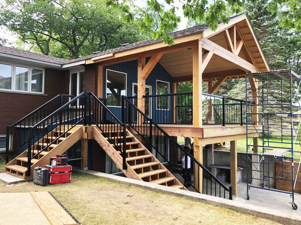 2 Storey Timber Frame Deck Deck Toronto by Peak Living Inc. Houzz