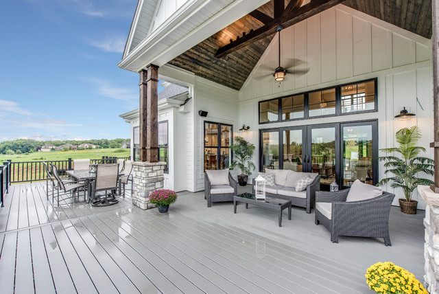 2018 Cavalcade Home Tour Farmstead Campagne Terrasse En Bois 