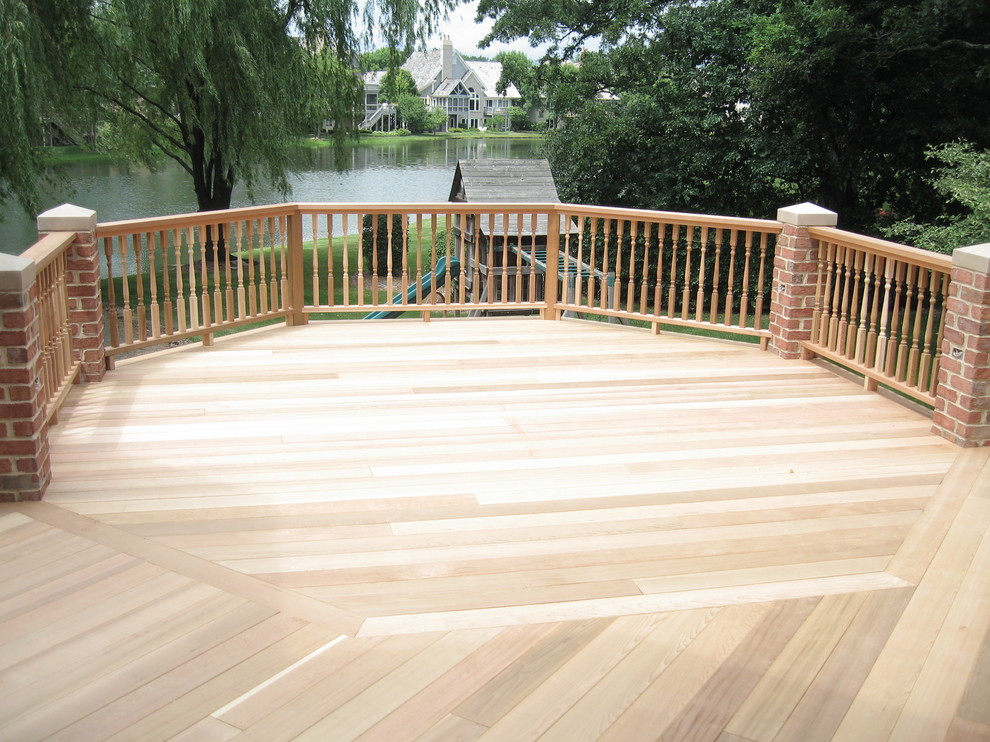 2x6 clear cedar decking Traditional Deck Chicago by Ted Jost