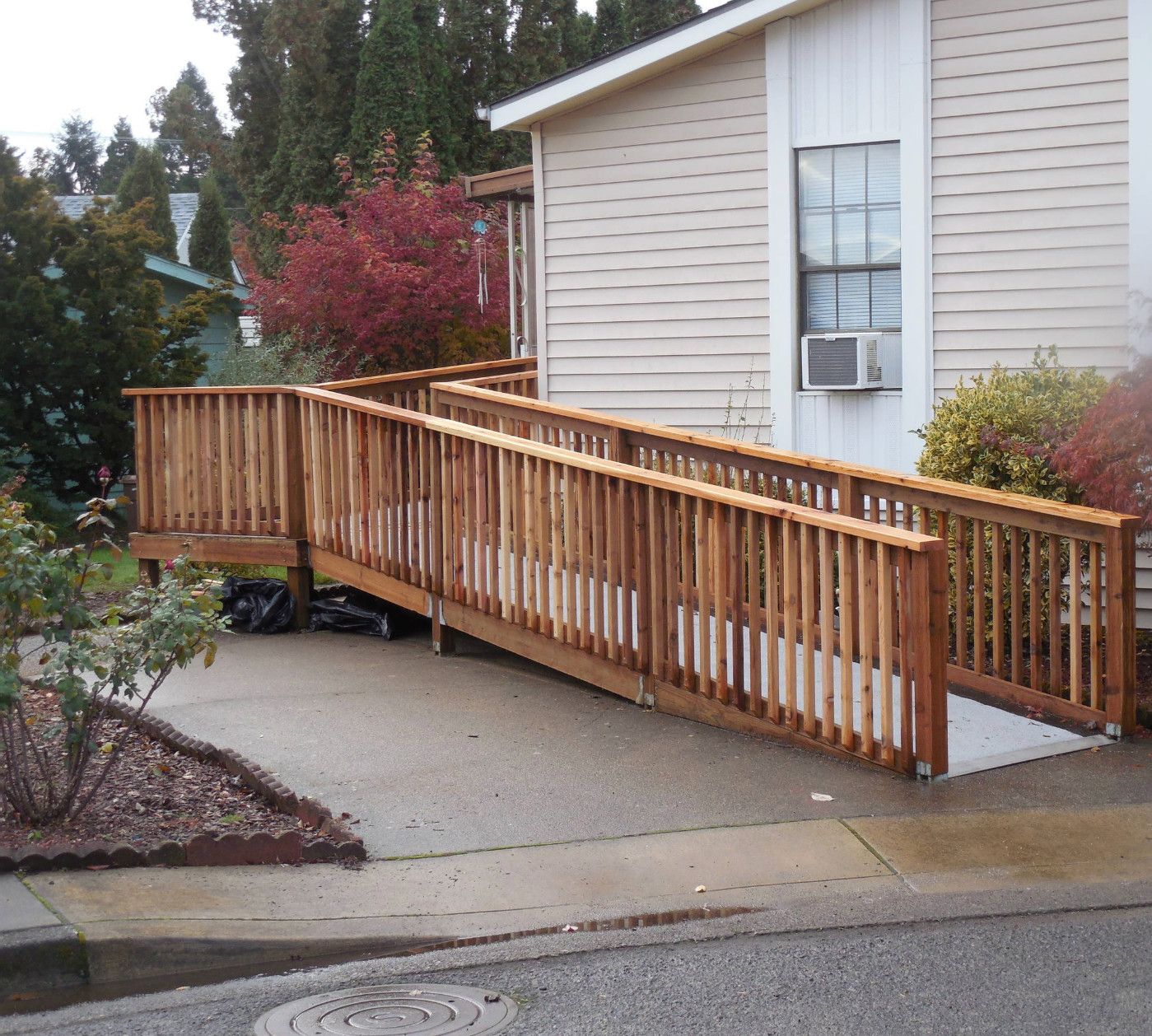 Residential Handicap Ramp Designs Nice Little Landing And Handicap