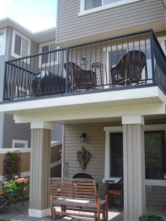 Aluminum Picket Railing Contemporary Deck Calgary by Mountain View Sun Decks Ltd. Houzz