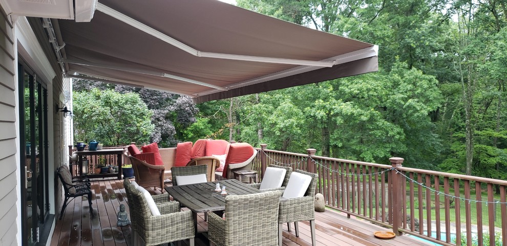 Alutex Madera Retractable Awning Installed Over Deck - Traditional ...