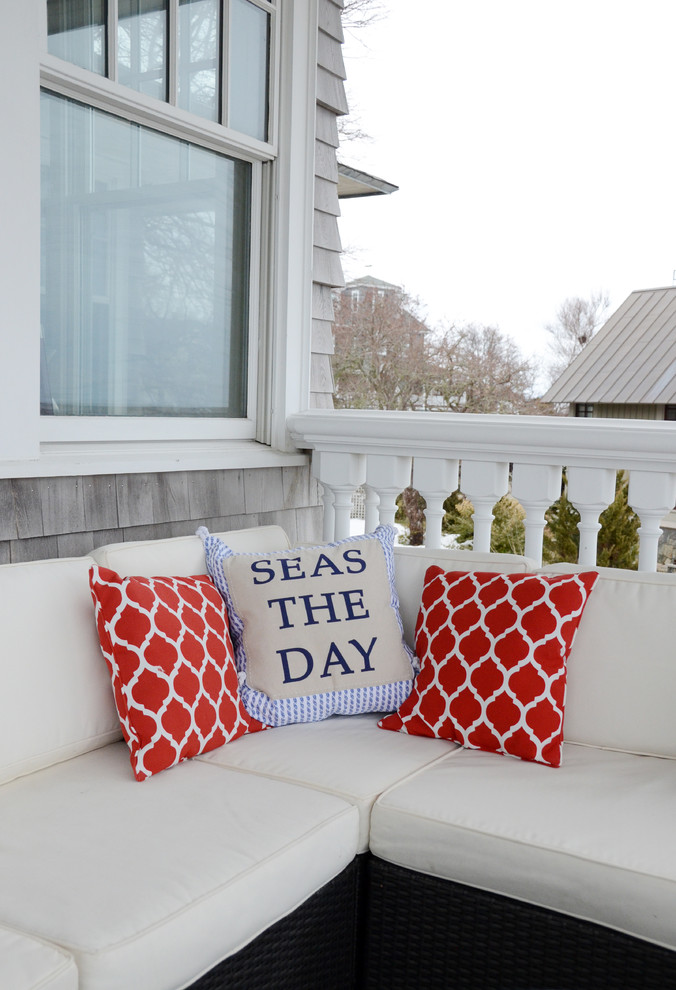 Inspiration for a coastal deck remodel in Boston