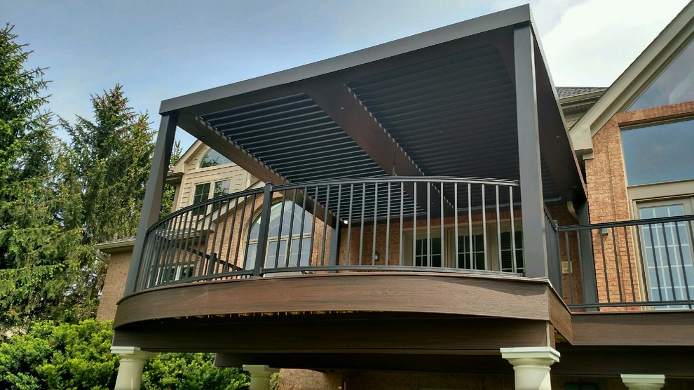 Arcadia Louvered Roofs for decks Contemporary Deck Other by Adjustable Patio Covers, NE