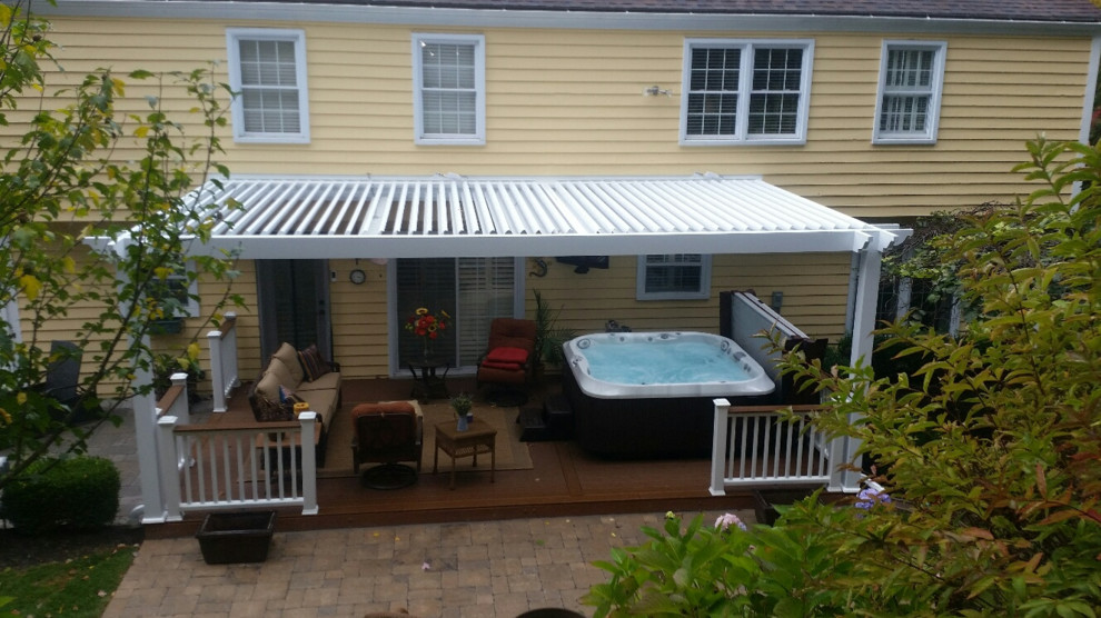 Arcadia Louvered Roofs for decks Traditional Deck Other by Adjustable Patio Covers, NE