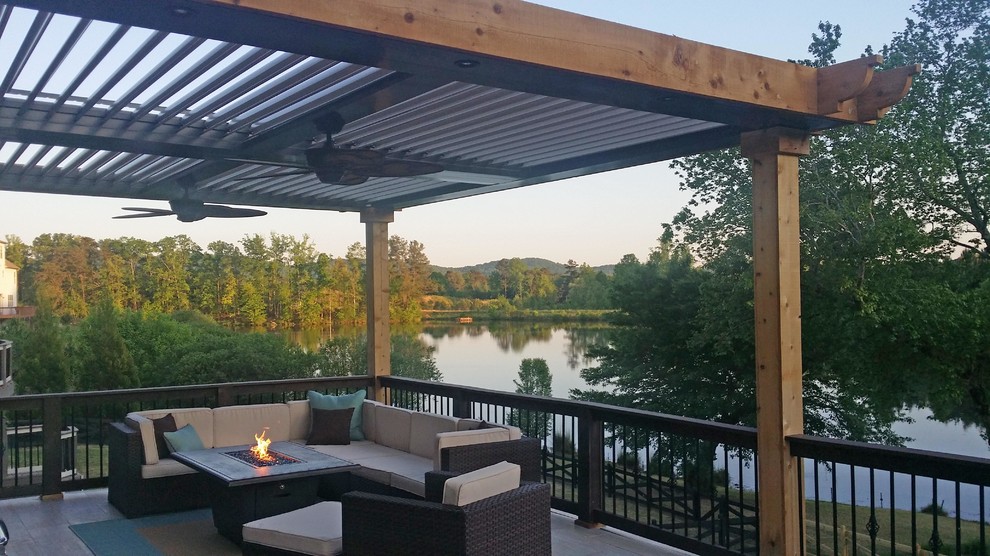 Arcadia Louvered Roofs for decks Contemporary Deck Other by Adjustable Patio Covers, NE