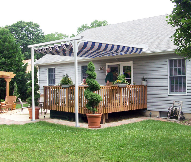 Awnings and Shades Deck Boston by Precision Door & Window Inc