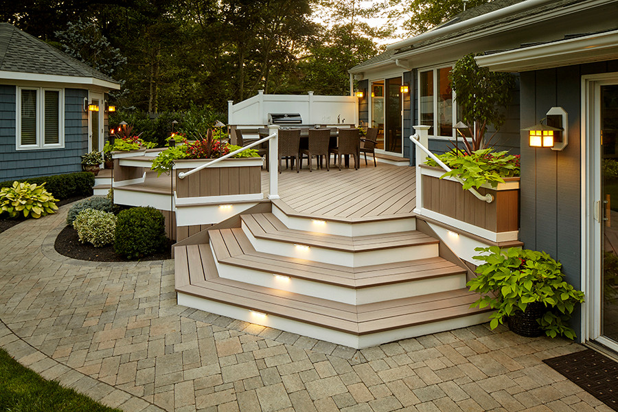 AZEK Arbor Collection Decking in Silver Oak - Traditional - Deck