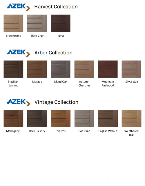 Azek Composite Decking colors - Terrace - Indianapolis - by The Deck Store  | Houzz IE