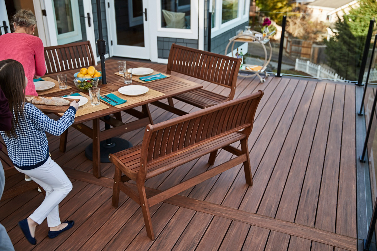 AZEK Decking Vintage Collection in Mahogany - Deck - by TimberTech | Houzz