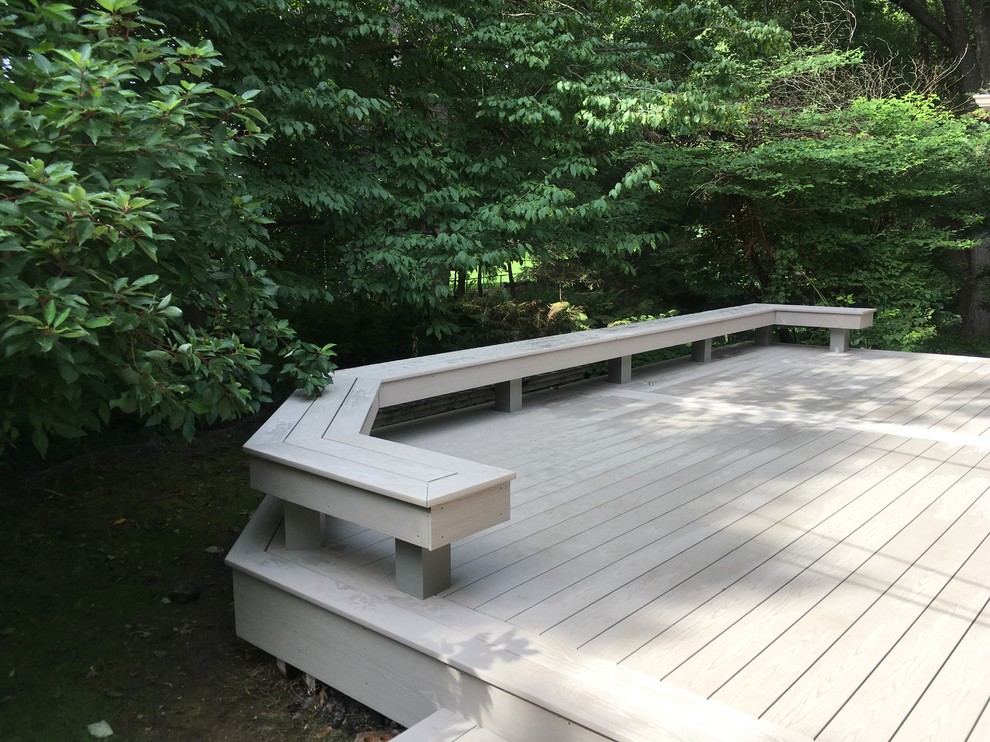 Azek Slate Grey Deck with seating Traditional Deck Minneapolis