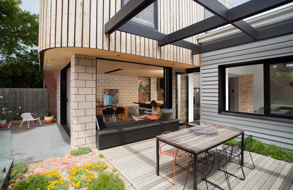 Photo of a contemporary terrace in Melbourne.