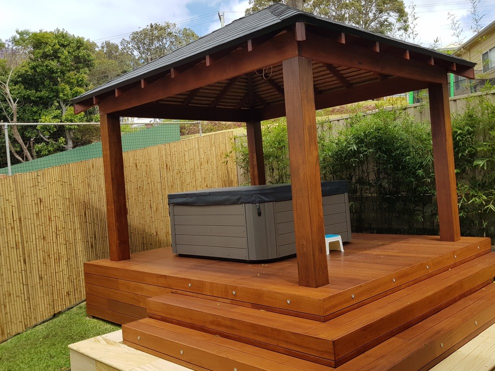 Bali Hut + Merbau Deck - Traditional - Deck - Central Coast - by Bali ...